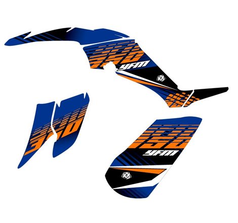 Kit Déco Quad Flow Yamaha 350 Raptor Orange (2005-2015)