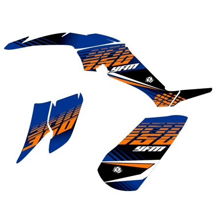Kit Déco Quad Flow Yamaha 350 Raptor Orange (2005-2015)