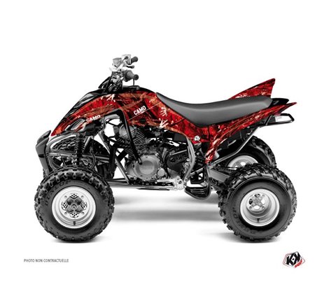 Kit Déco Quad Camo Yamaha 350 Raptor Rouge (2005-2015)