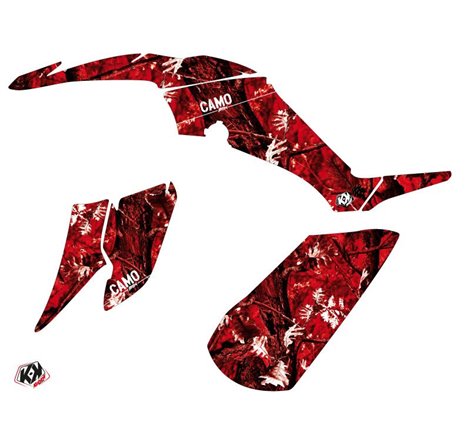 Kit Déco Quad Camo Yamaha 350 Raptor Rouge (2005-2015)