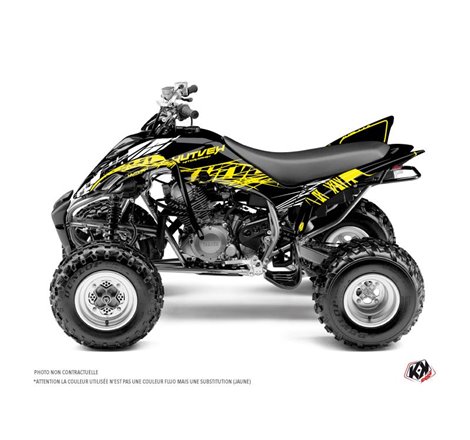 Kit Déco Quad Eraser Fluo Yamaha 350 Raptor Jaune (2005-2015)