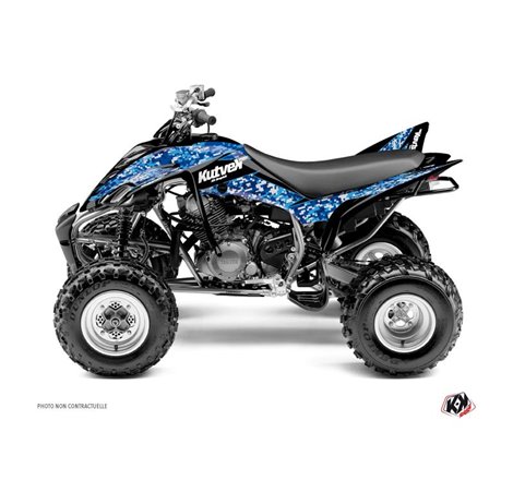 Kit Déco Quad Predator Yamaha 350 Raptor Bleu (2005-2015)