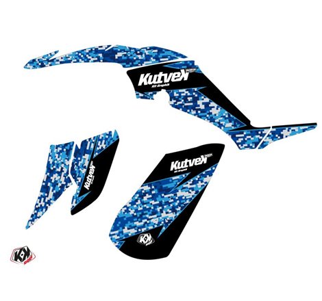 Kit Déco Quad Predator Yamaha 350 Raptor Bleu (2005-2015)