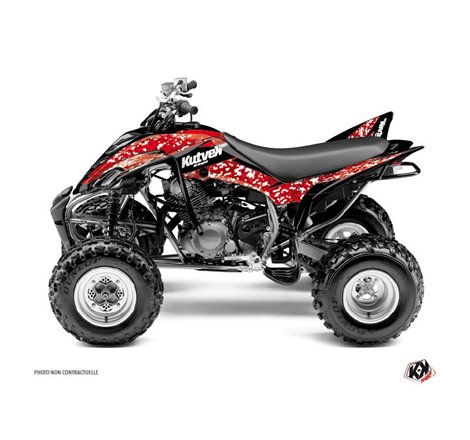 Kit Déco Quad Predator Yamaha 350 Raptor Rouge (2005-2015)