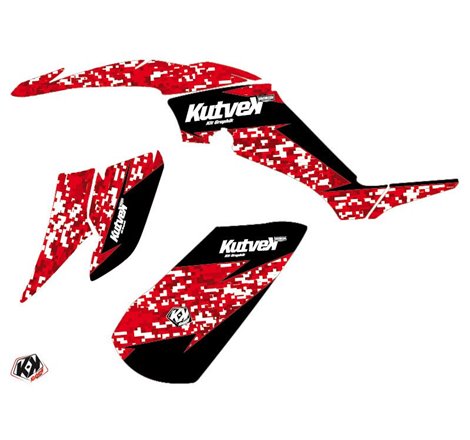 Kit Déco Quad Predator Yamaha 350 Raptor Rouge (2005-2015)