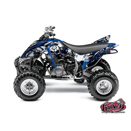 Kit Déco Quad Trash Yamaha 350 Raptor Noir Bleu (2005-2015)