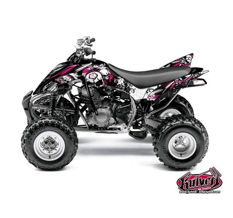 Kit Déco Quad Trash Yamaha 350 Raptor Noir Rose (2005-2015)