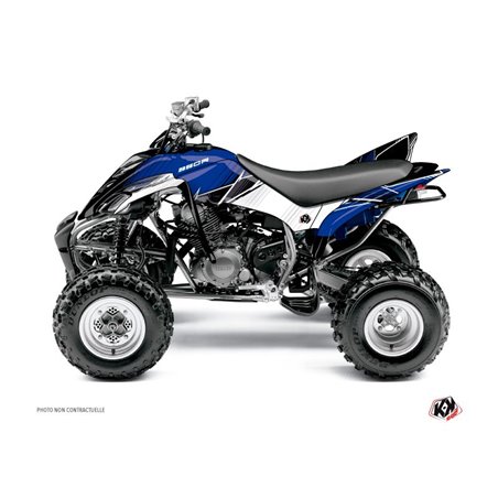 Kit Déco Quad Stripe Yamaha 350 Raptor Bleu (2005-2015)