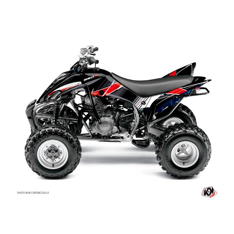 Kit Déco Quad Stripe Yamaha 350 Raptor Rouge (2005-2015)