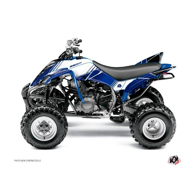 Kit Déco Quad Stripe Yamaha 350 Raptor Bleu Nuit (2005-2015)