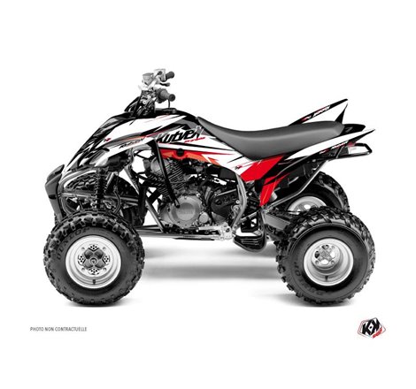 Kit Déco Quad Stage Yamaha 350 Raptor Noir Rouge (2005-2015)
