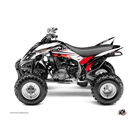Kit Déco Quad Stage Yamaha 350 Raptor Noir Rouge (2005-2015)