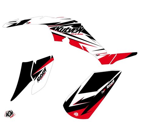 Kit Déco Quad Stage Yamaha 350 Raptor Noir Rouge (2005-2015)