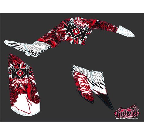 Kit Déco Quad Demon Yamaha 350 Raptor Rouge (2005-2015)