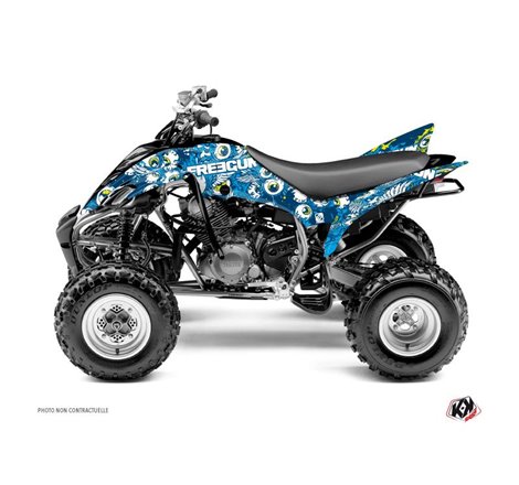 Kit Déco Quad Freegun Eyed Yamaha 350 Raptor Bleu (2005-2015)