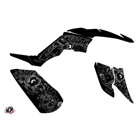 Kit Déco Quad Zombies Dark Yamaha 350 Raptor Noir (2005-2015)