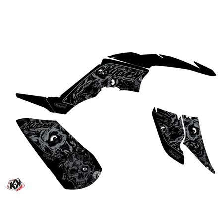 Kit Déco Quad Zombies Dark Yamaha 350 Raptor Noir (2005-2015)