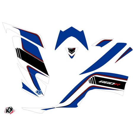 Kit Déco Quad Corporate Yamaha 660 Raptor Bleu (2001-2005)