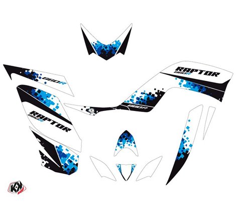 Kit Déco Quad Hangtown Yamaha 660 Raptor Bleu (2001-2005)