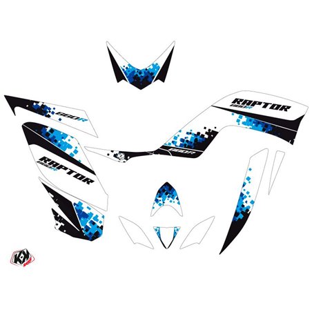 Kit Déco Quad Hangtown Yamaha 660 Raptor Bleu (2001-2005)