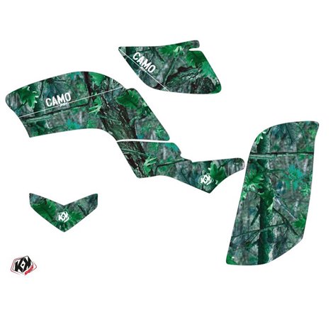 Kit Déco Quad Camo Yamaha 660 Raptor Vert (2001-2005)