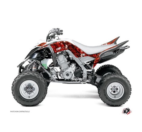 Kit Déco Quad Camo Yamaha 660 Raptor Rouge (2001-2005)