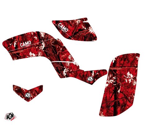 Kit Déco Quad Camo Yamaha 660 Raptor Rouge (2001-2005)