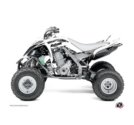 Kit Déco Quad Predator Yamaha 660 Raptor Blanc (2001-2005)