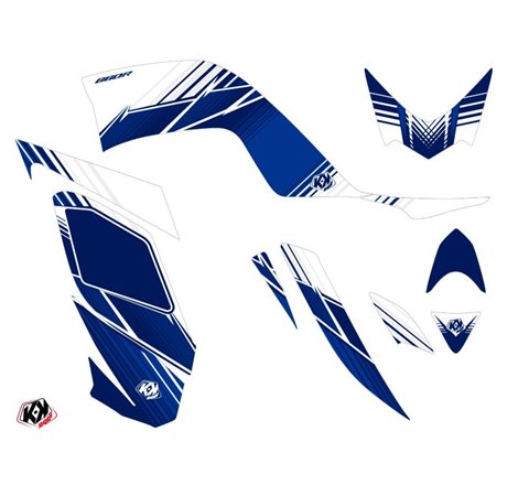 Kit Déco Quad Stripe Yamaha 660 Raptor Bleu Nuit (2001-2005)