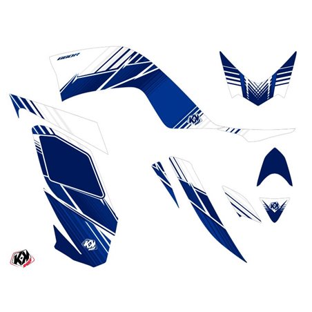 Kit Déco Quad Stripe Yamaha 660 Raptor Bleu Nuit (2001-2005)