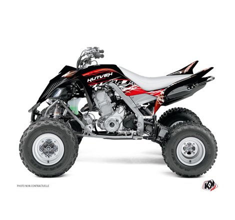 Kit Déco Quad Eraser Yamaha 660 Raptor Rouge Blanc (2001-2005)