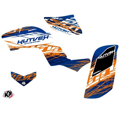 Kit Déco Quad Eraser Yamaha 660 Raptor Bleu Orange (2001-2005)