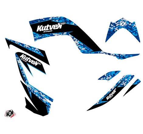 Kit Déco Quad Predator Yamaha 700 Raptor Bleu (2006-2012)