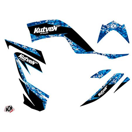 Kit Déco Quad Predator Yamaha 700 Raptor Bleu (2006-2012)