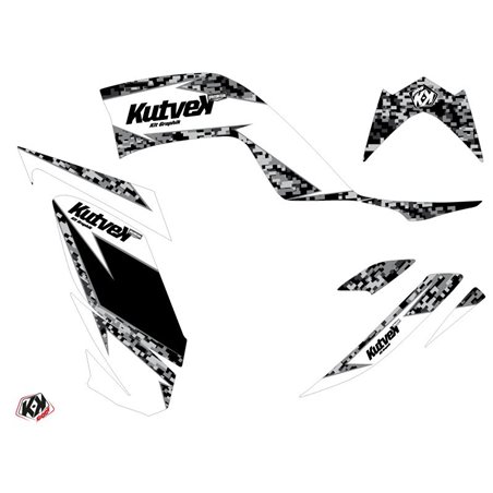 Kit Déco Quad Predator Yamaha 700 Raptor Blanc (2006-2012)