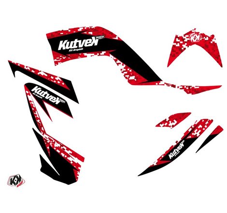 Kit Déco Quad Predator Yamaha 700 Raptor Rouge (2006-2012)