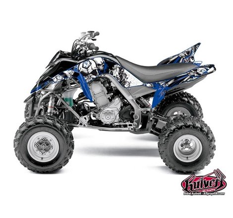 Kit Déco Quad Trash Yamaha 700 Raptor Noir Bleu (2006-2012)