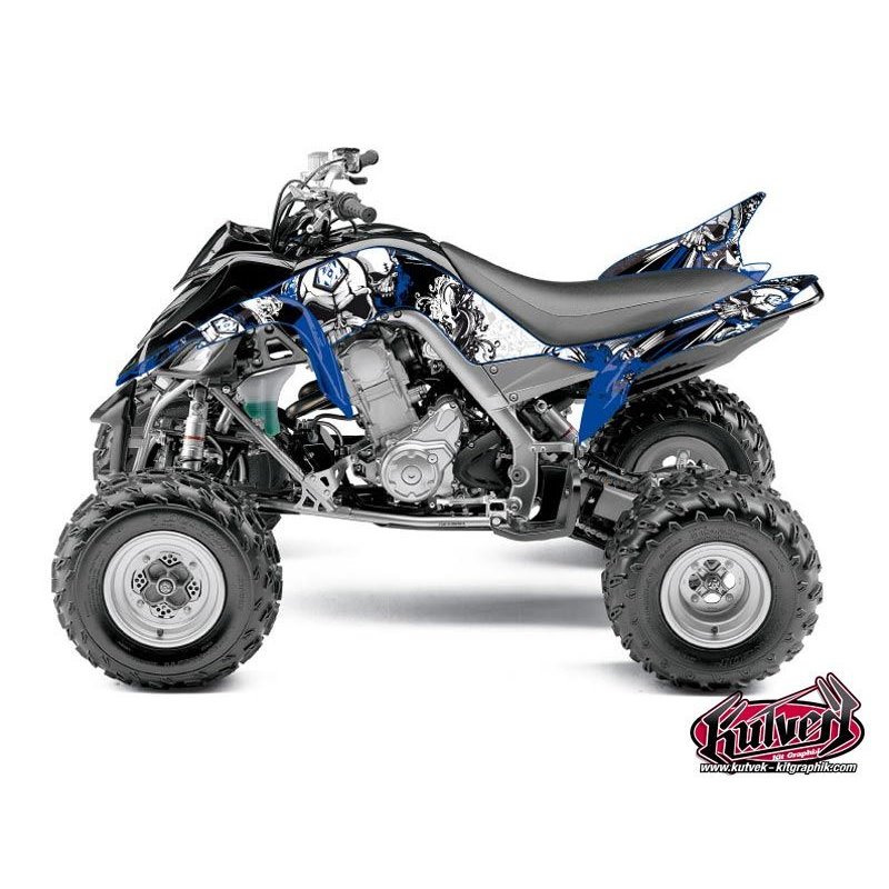 Kit Déco Quad Trash Yamaha 700 Raptor Noir Bleu (2006-2012)