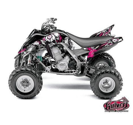 Kit Déco Quad Trash Yamaha 700 Raptor Noir Rose (2006-2012)