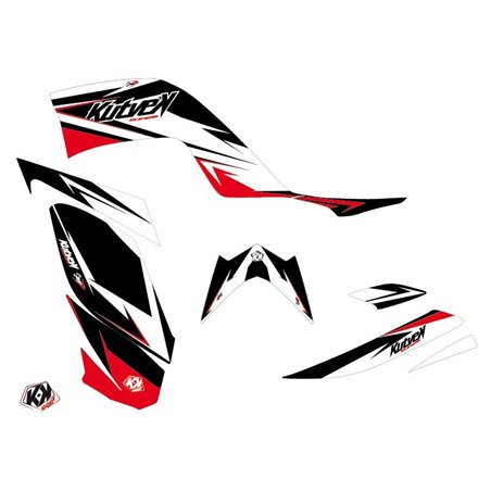 Kit Déco Quad Stage Yamaha 700 Raptor Noir Rouge (2006-2012)