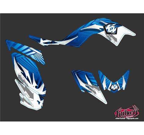 Kit Déco Quad Graff Yamaha 700 Raptor Bleu (2006-2012)