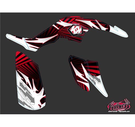 Kit Déco Quad Graff Yamaha 700 Raptor Rouge (2006-2012)