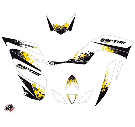 Kit Déco Quad Hangtown Yamaha 700 Raptor Jaune 60th Anniversary (2006-2012)