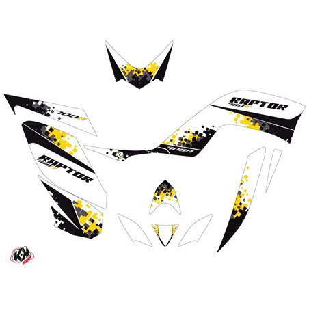 Kit Déco Quad Hangtown Yamaha 700 Raptor Jaune 60th Anniversary (2006-2012)