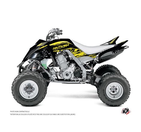 Kit Déco Quad Eraser Fluo Yamaha 700 Raptor Jaune (2013-2023)