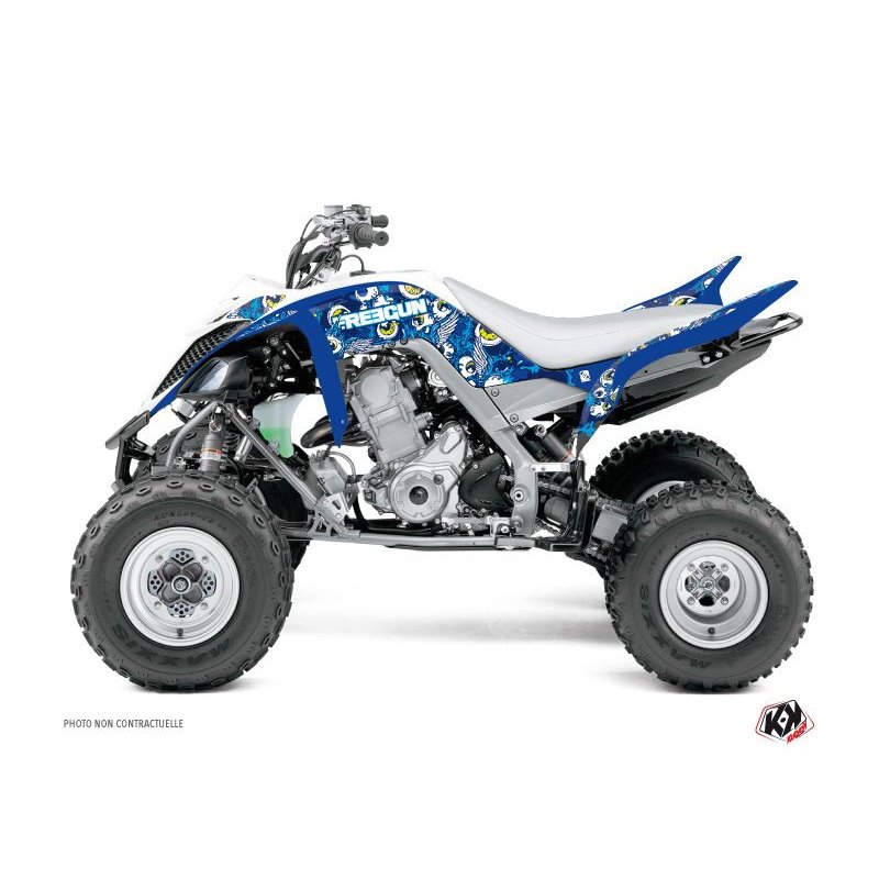 Kit Déco Quad Freegun Eyed Yamaha 700 Raptor Bleu (2013-2023)