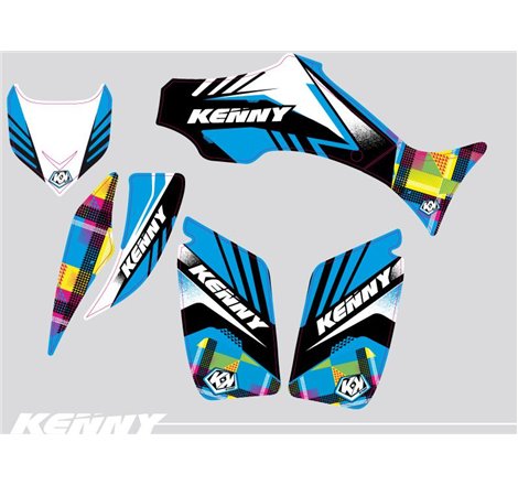 Kit Déco Quad Kenny Yamaha 350-450 Wolverine Bleu (2006-2009)