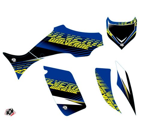 Kit Déco Quad Flow Yamaha 350-450 Wolverine Jaune (2006-2009)