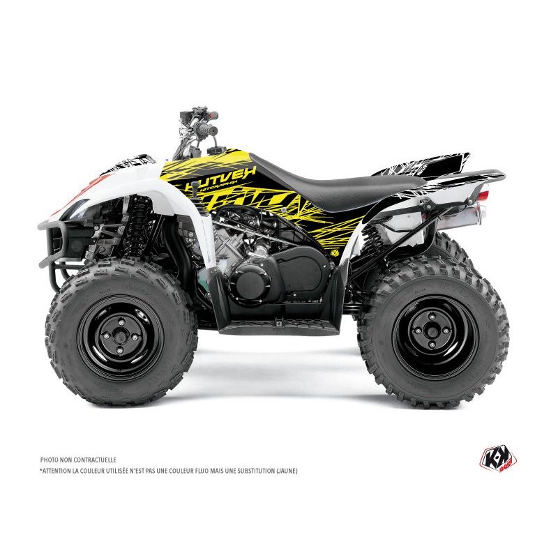 Kit Déco Quad Eraser Fluo Yamaha 350-450 Wolverine Jaune (2006-2009)
