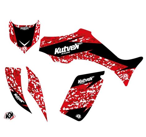 Kit Déco Quad Predator Yamaha 350-450 Wolverine Rouge (2006-2009)
